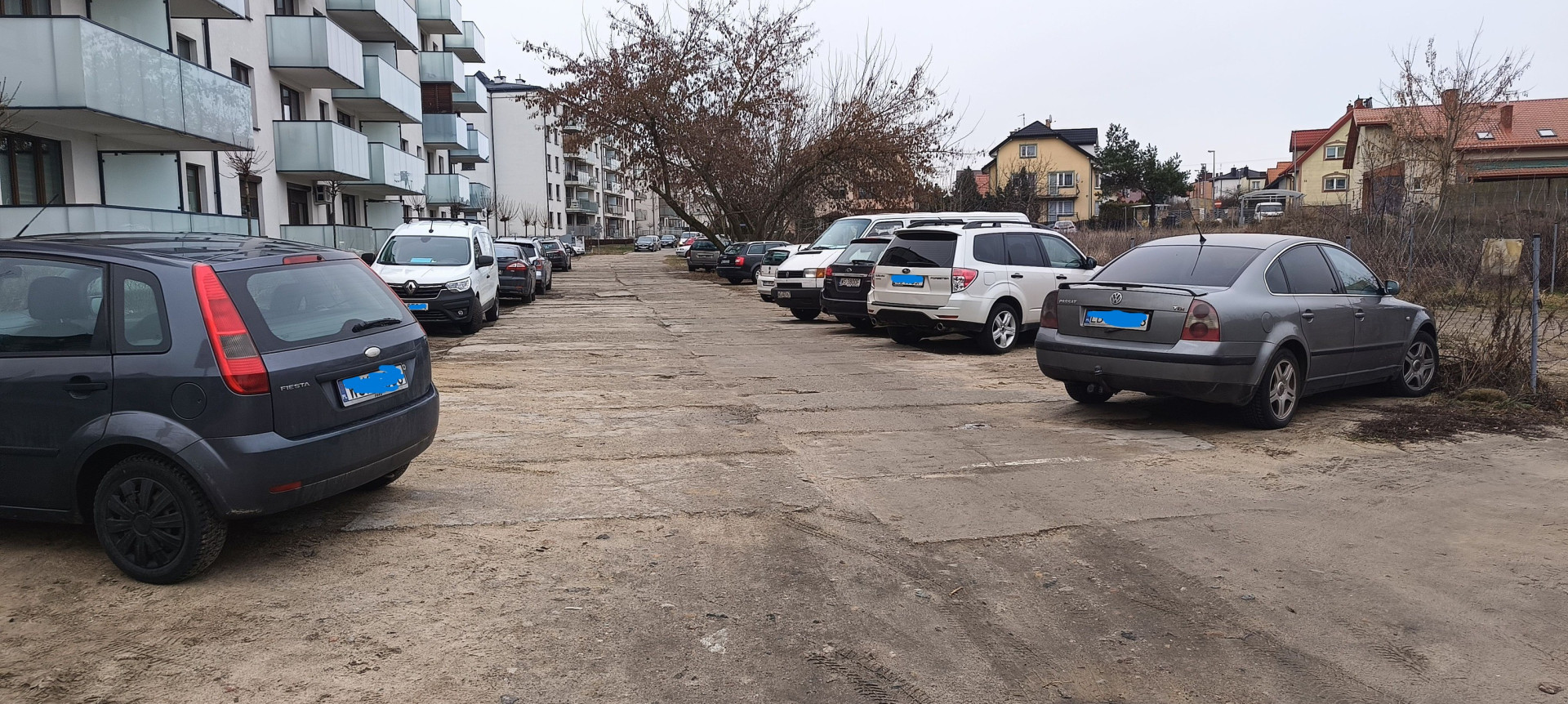 Droga na której ma być wykonana nowa nawierzchnia